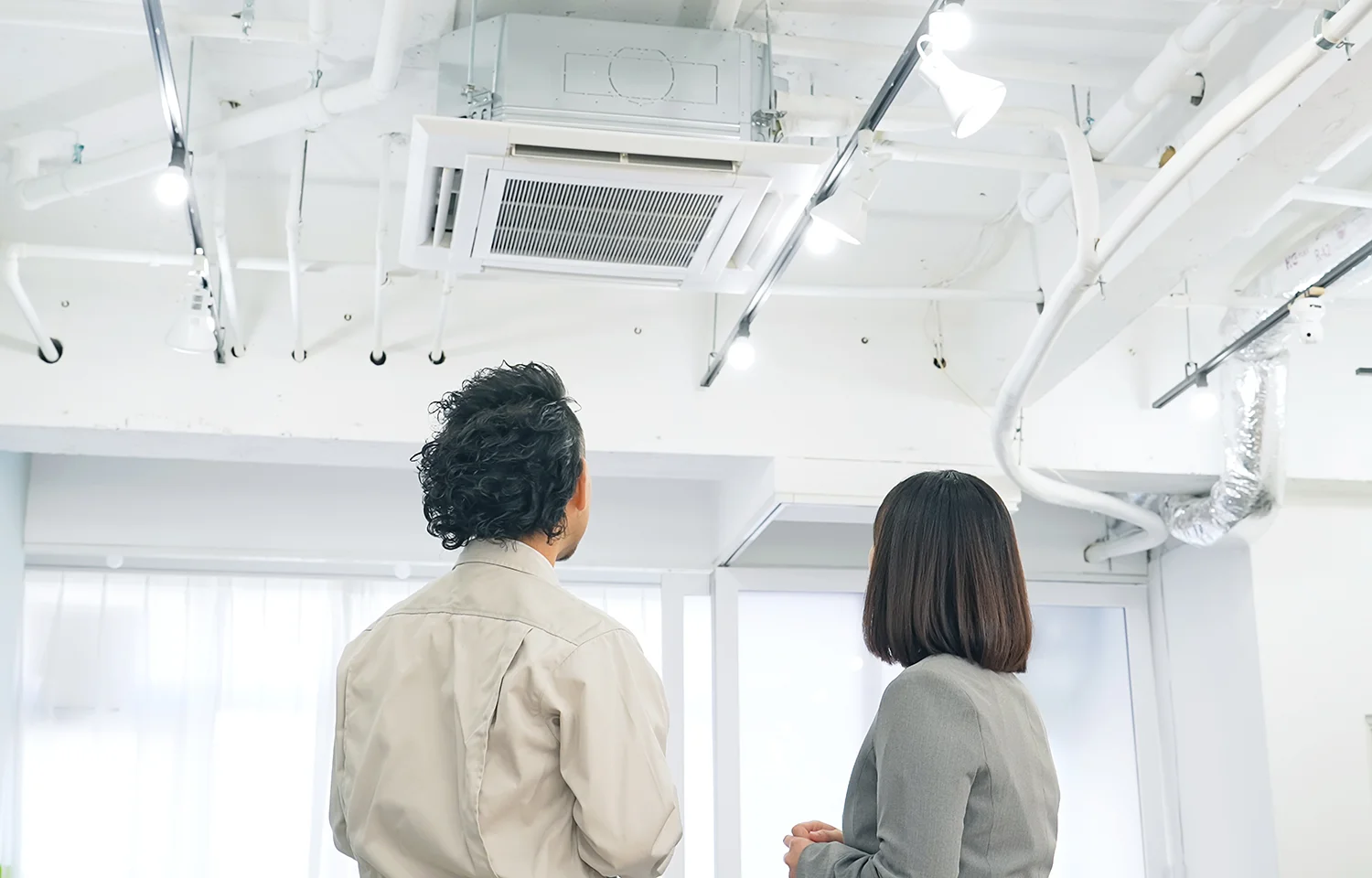 空調設備のある事業空間
