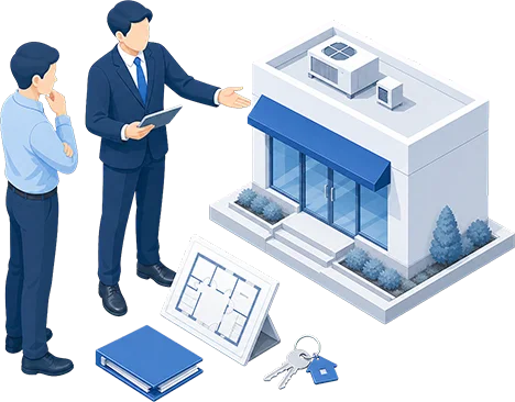 事業用空間の提案イラスト